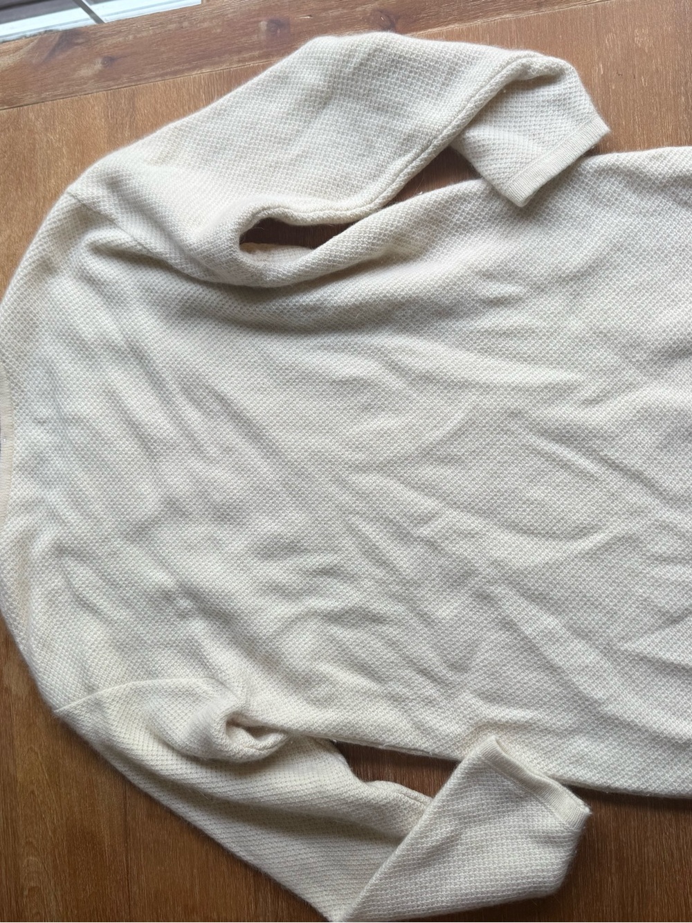 RODIER Cream Textured Crewneck Sweater - Picture 3 of 4